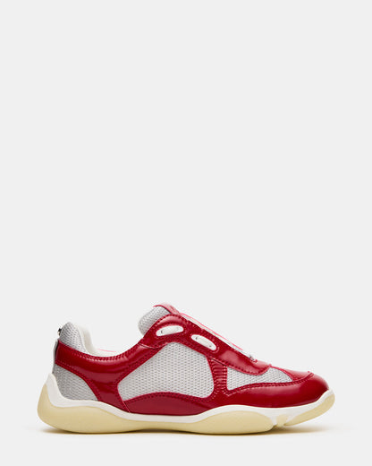DUSTIN Red Mesh Lace-Up Low-Top Women's Sneaker Steve Madden RED