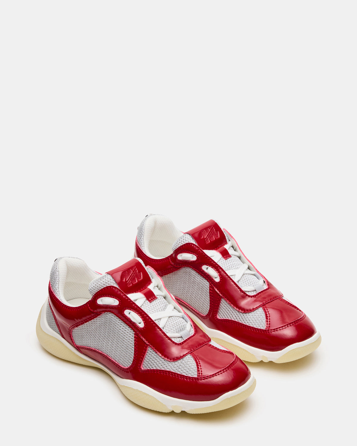 DUSTIN Red Mesh Lace-Up Low-Top Women's Sneaker Steve Madden RED