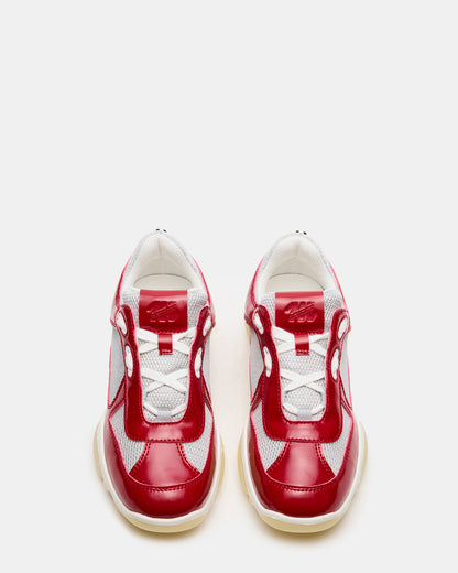DUSTIN Red Mesh Lace-Up Low-Top Women's Sneaker Steve Madden RED
