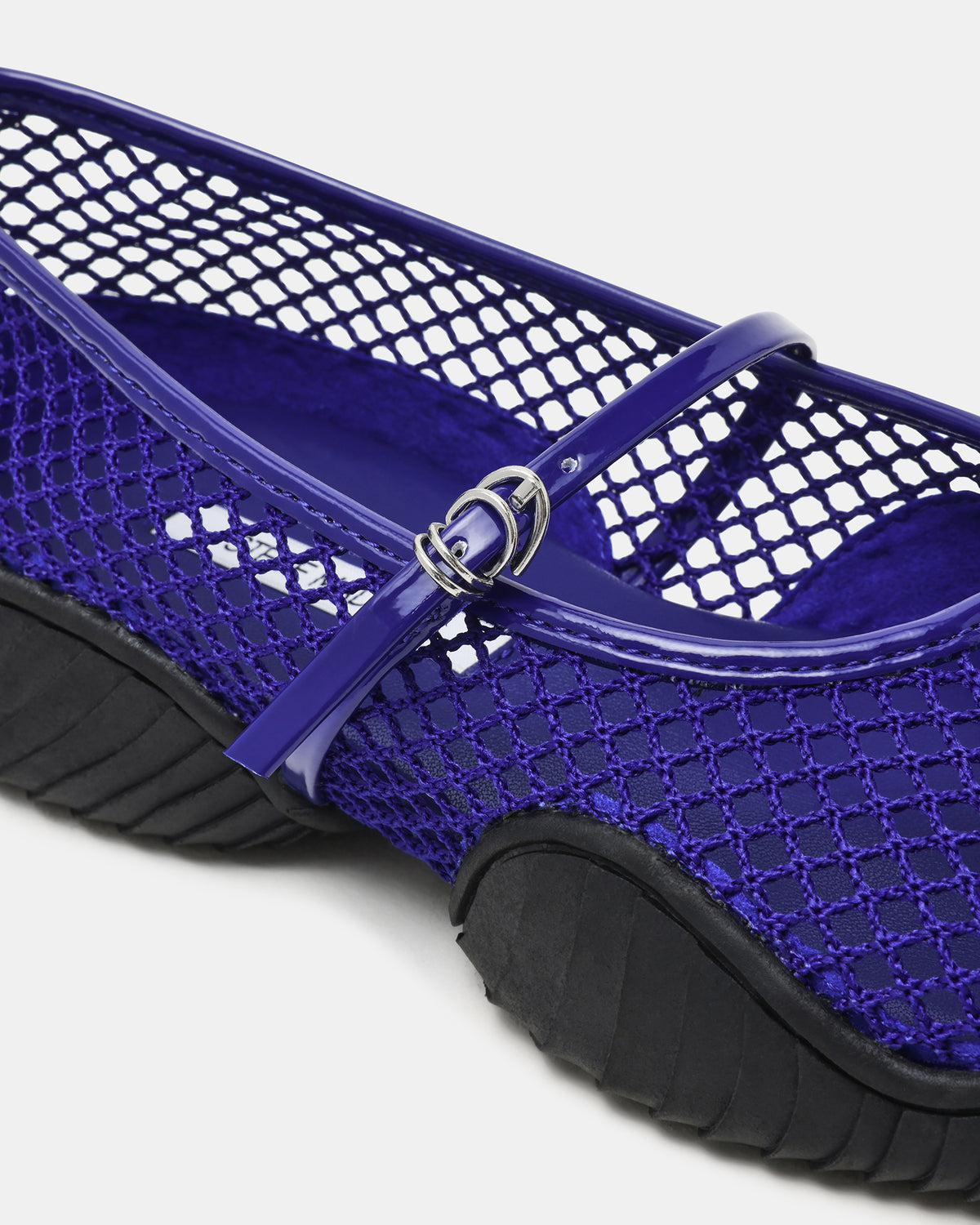 VICKEE Blue Mesh Mary Jane Buckle Chunky Sole Ballet Women's Sneaker Steve Madden BLUE MESH