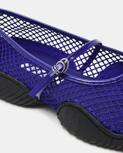 VICKEE Blue Mesh Mary Jane Buckle Chunky Sole Ballet Women's Sneaker Steve Madden BLUE MESH