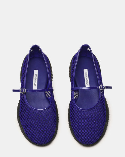 VICKEE Blue Mesh Mary Jane Buckle Chunky Sole Ballet Women's Sneaker Steve Madden BLUE MESH
