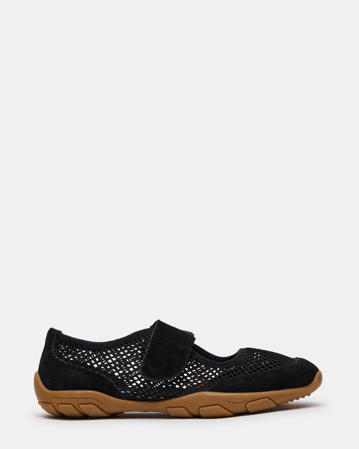 BANKS Black Mesh Velcro Mary Jane Women's Sneaker Steve Madden BLACK MESH