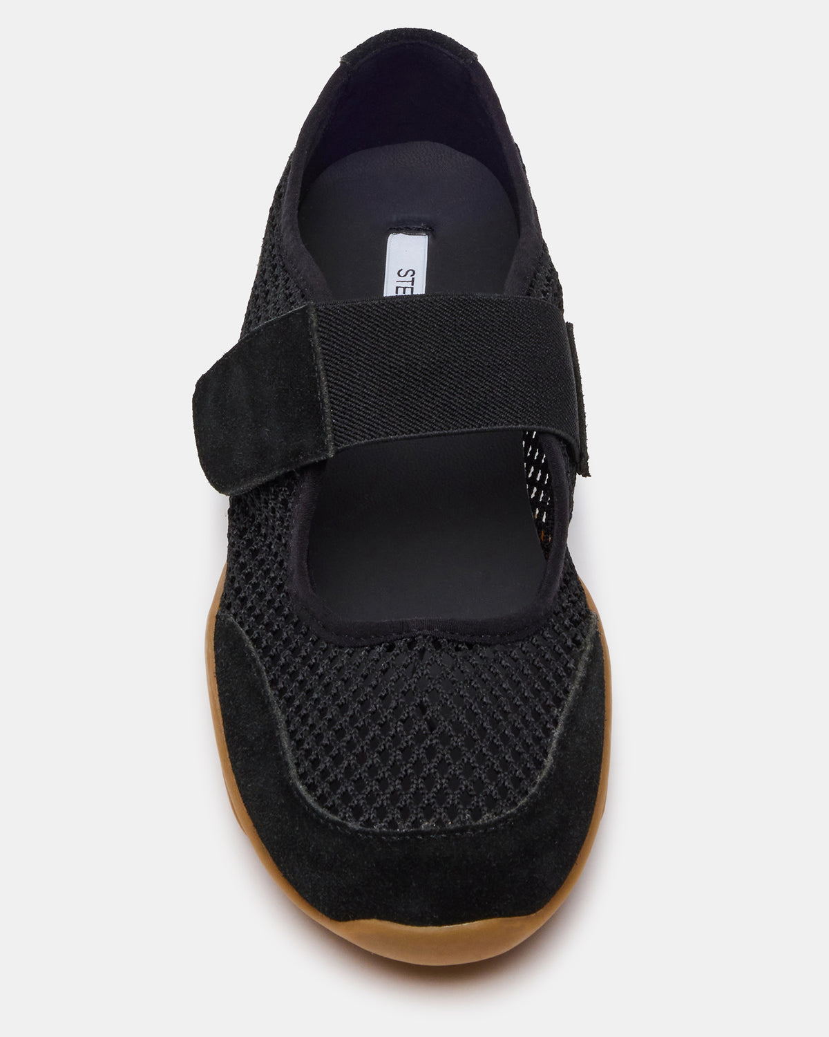 BANKS Black Mesh Velcro Mary Jane Women's Sneaker Steve Madden BLACK MESH