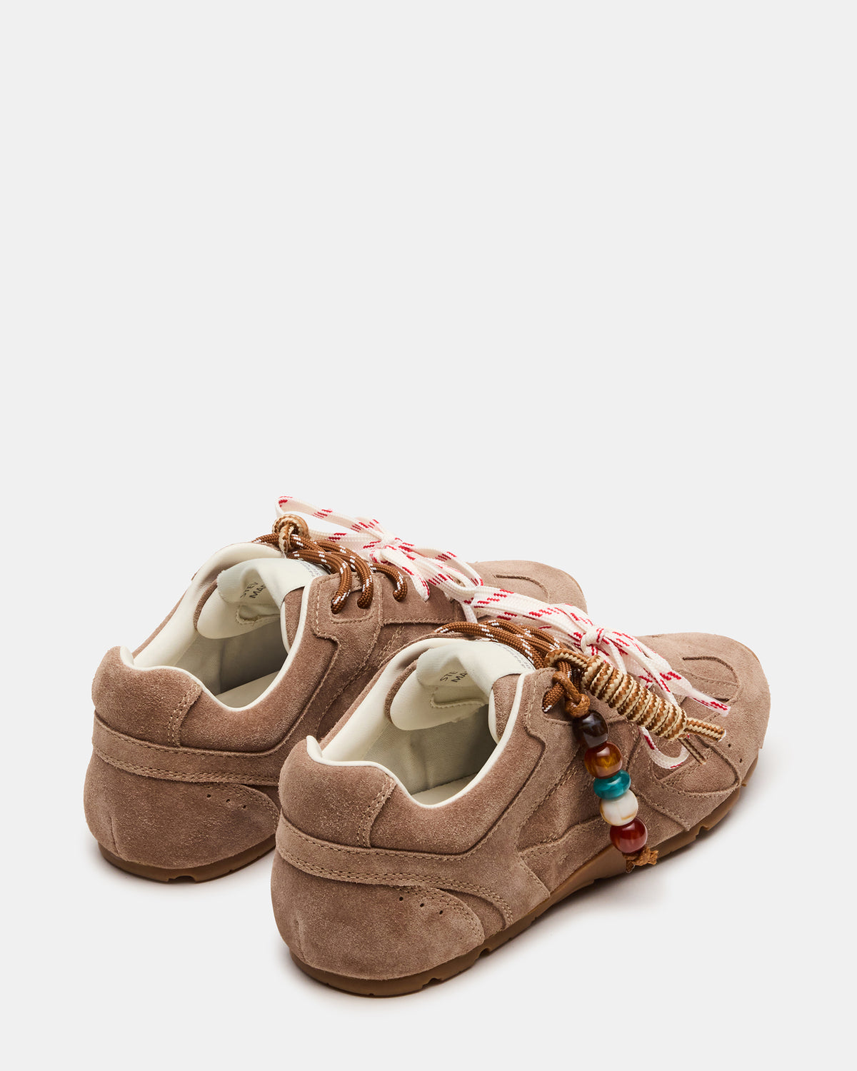 AZIEL Charm Taupe Suede Low-Top Lace-Up Women's Sneakers Steve Madden TAUPE SUEDE