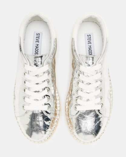 BECKY Silver Multi Women's Espadrille Platform Casual Sneakers Steve Madden SILVER MULTI