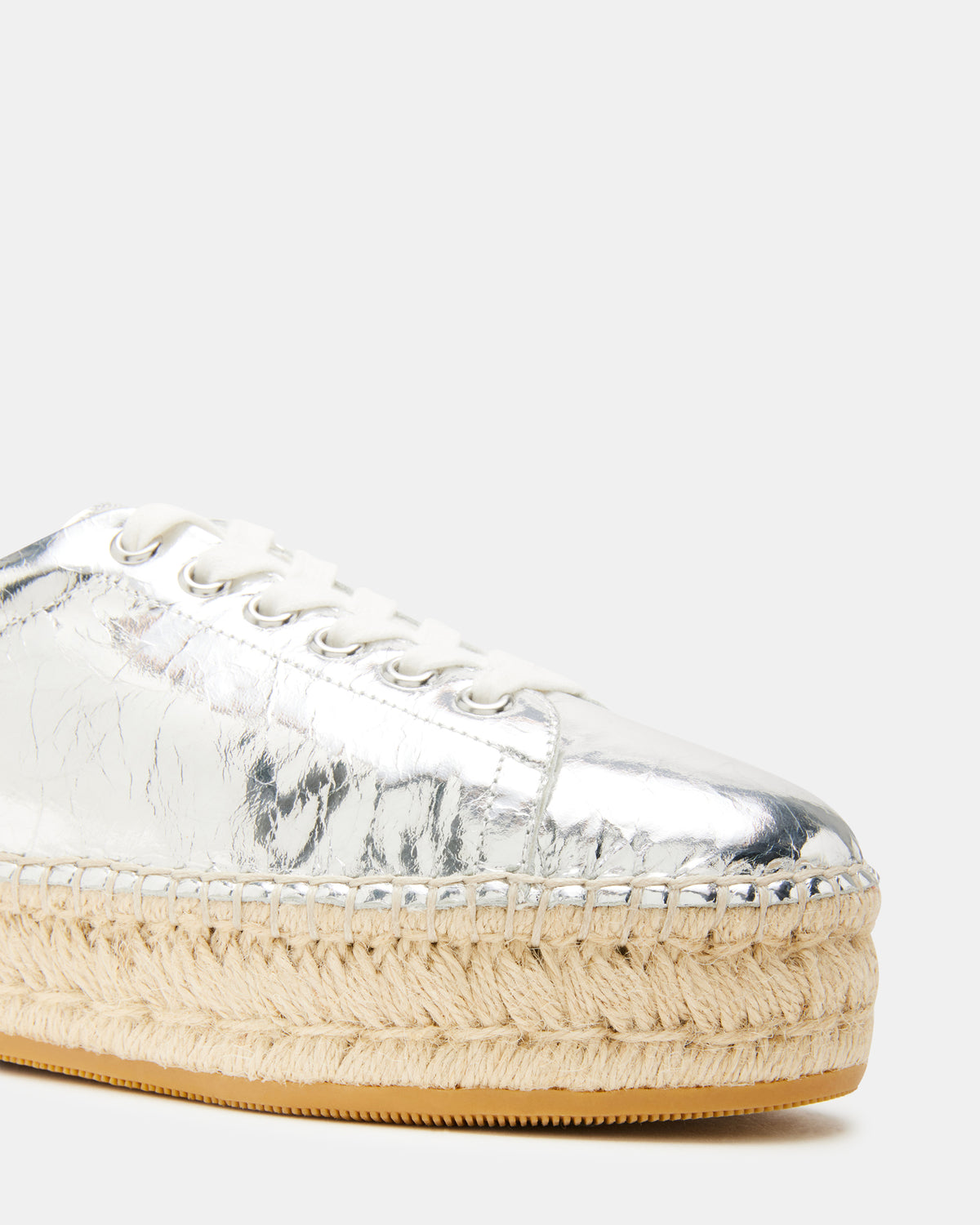 BECKY Silver Multi Women's Espadrille Platform Casual Sneakers Steve Madden SILVER MULTI