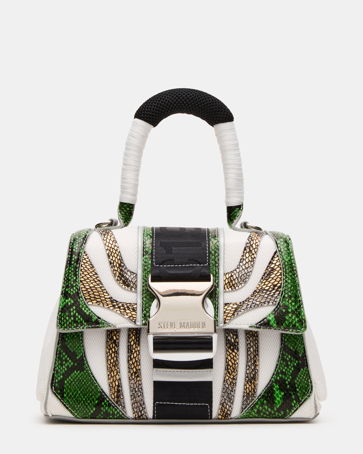 VIPER SNEAKER & DIEGO BAG GREEN METALLIC BUNDLE Steve Madden 5