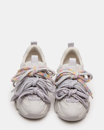 PRYCE Grey Low-Top Lace-Up Chunky Platform Women's Sneaker Steve Madden GREY