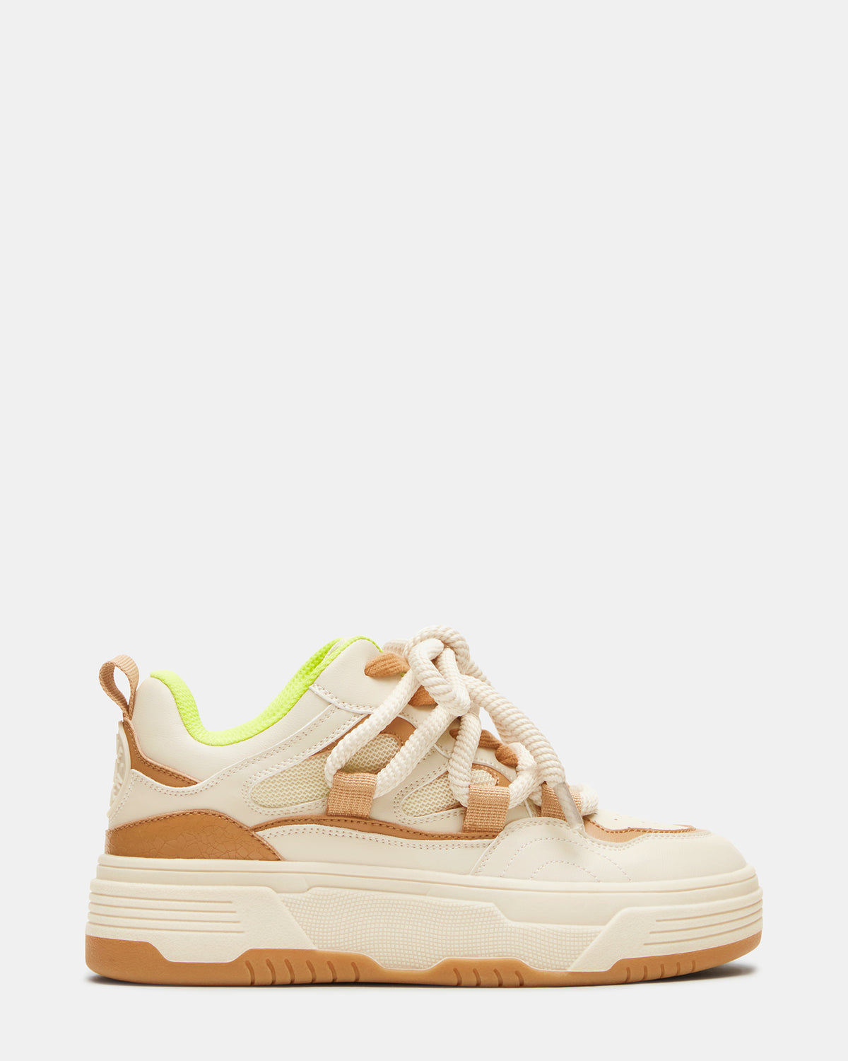 BOOMER Tan Multi Platform Chunky Sneaker | Women's Sneakers Steve Madden TAN MULTI