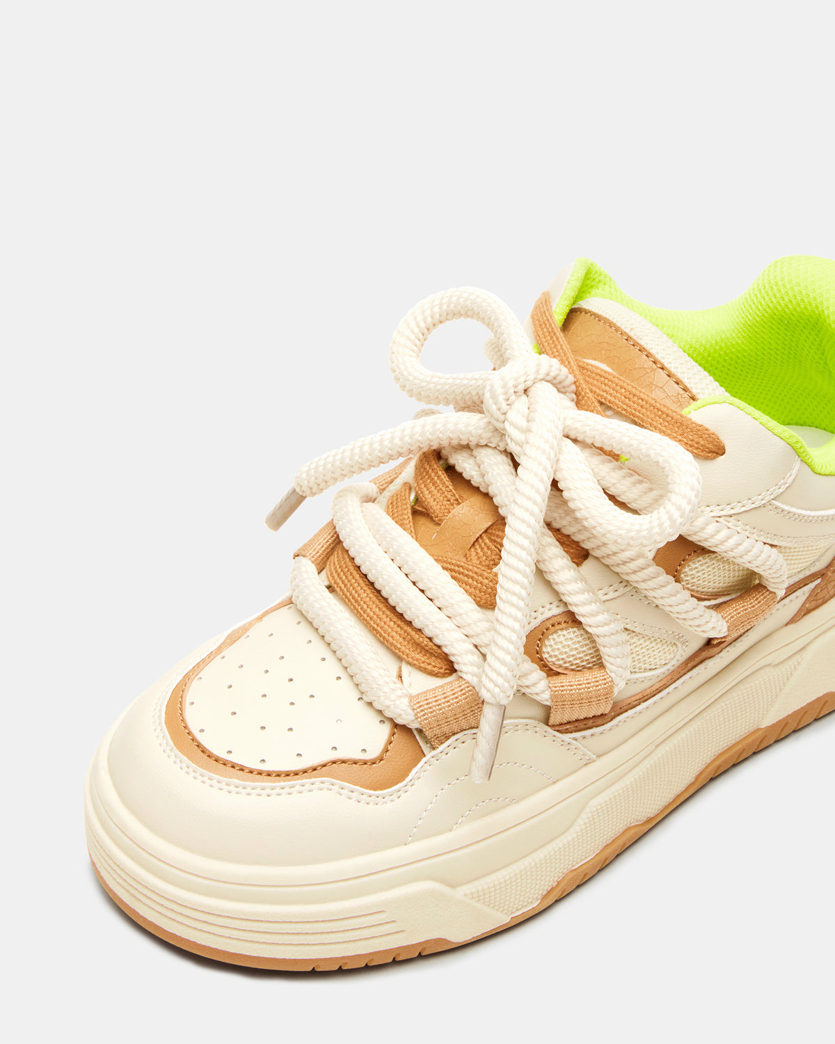 BOOMER Tan Multi Platform Chunky Sneaker | Women's Sneakers Steve Madden TAN MULTI