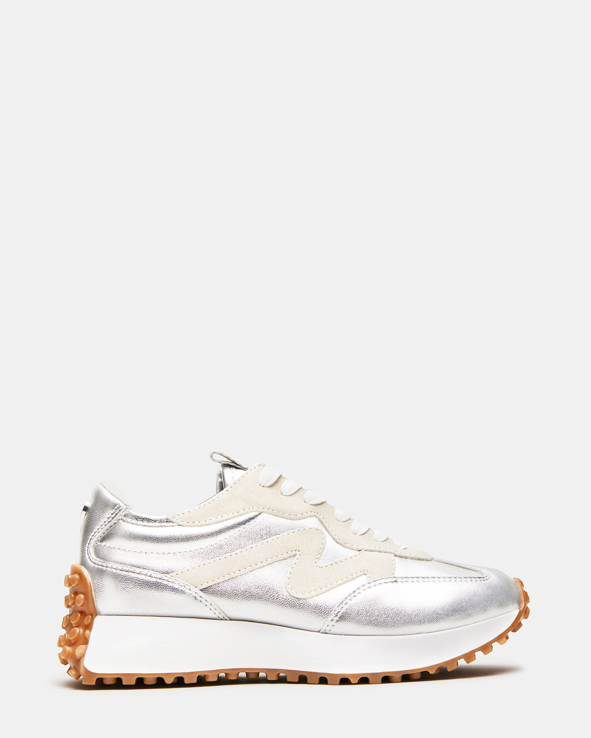 CAMPO Silver Lace-Up Women's Sneaker Steve Madden SILVER