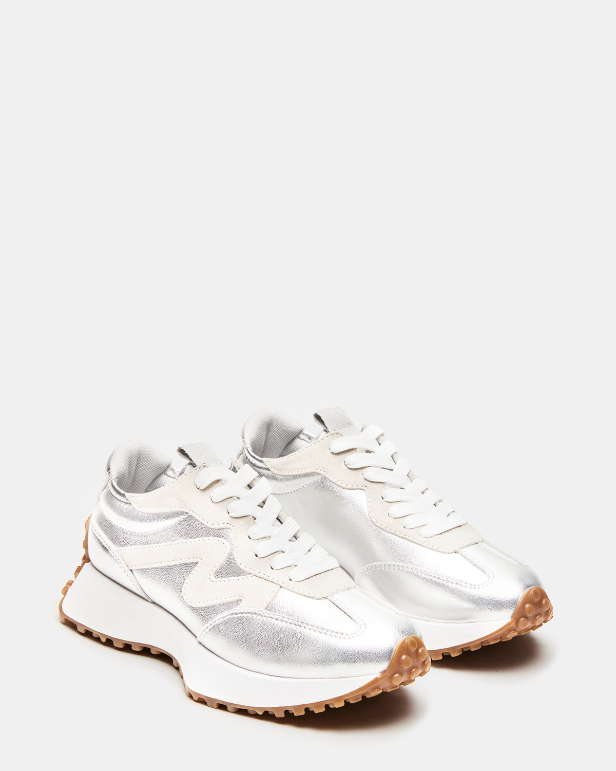 CAMPO Silver Lace-Up Women's Sneaker Steve Madden SILVER