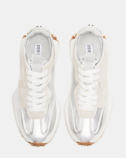 CAMPO Silver Lace-Up Women's Sneaker Steve Madden SILVER