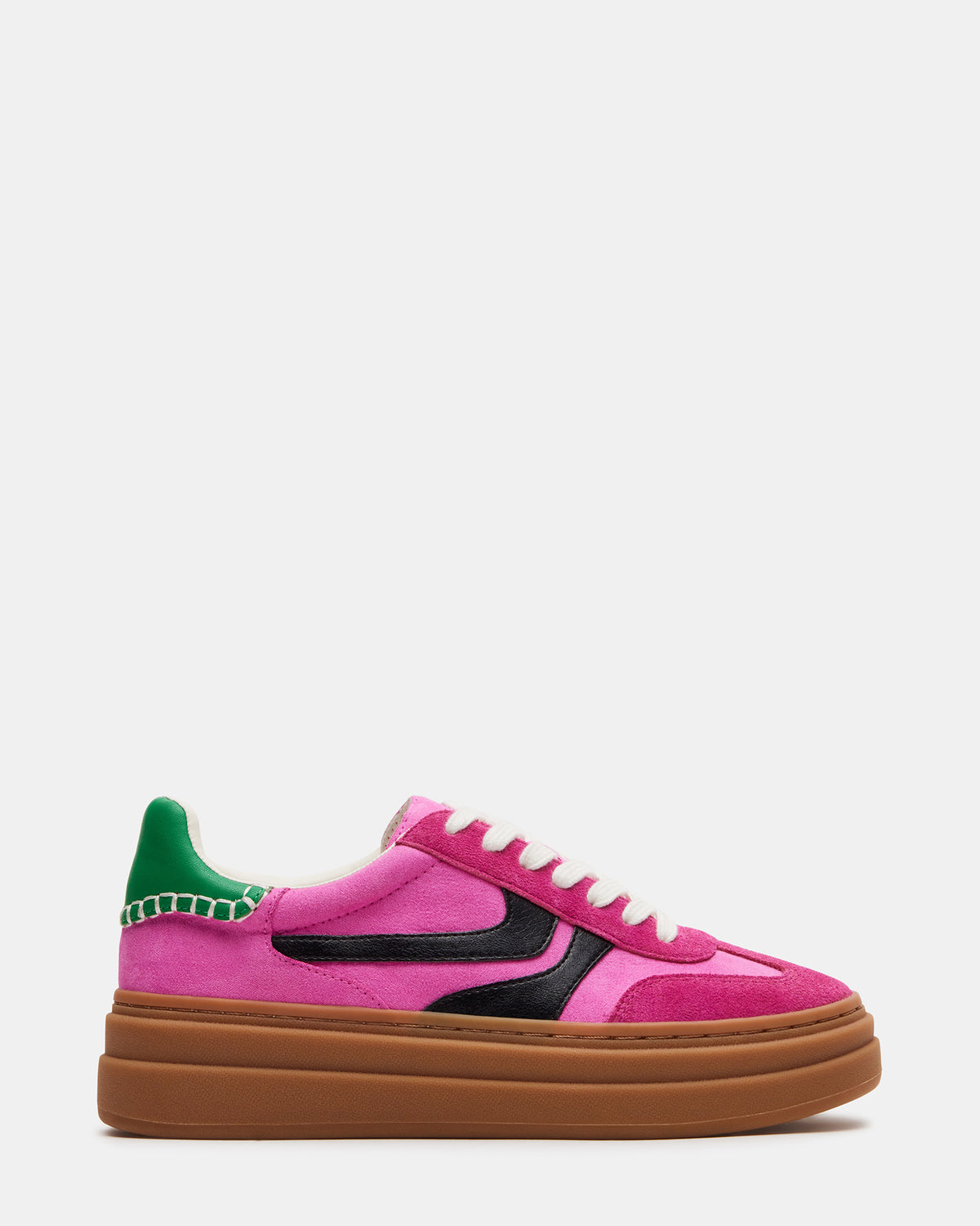 DODGE Pink Multi Low-Top Platform Women's Sneaker Steve Madden PINK MULTI