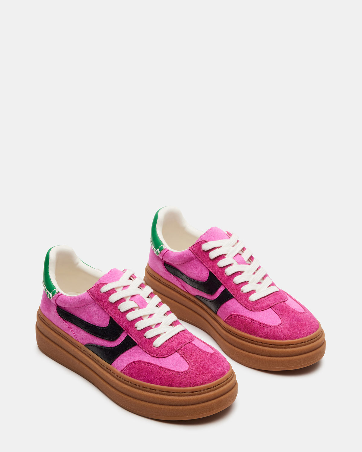 DODGE Pink Multi Low-Top Platform Women's Sneaker Steve Madden PINK MULTI