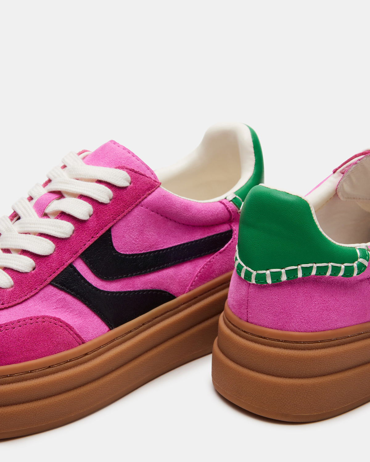 DODGE Pink Multi Low-Top Platform Women's Sneaker Steve Madden PINK MULTI