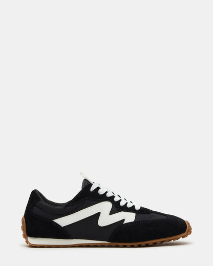 CASPER Black/White Low-Top Lace-Up Women's Sneaker Steve Madden BLACK/WHITE