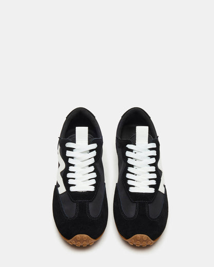 CASPER Black/White Low-Top Lace-Up Women's Sneaker Steve Madden BLACK/WHITE