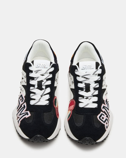 CAMPO Black Multi Patches Lace-Up Women's Sneaker Steve Madden BLACK MULTI