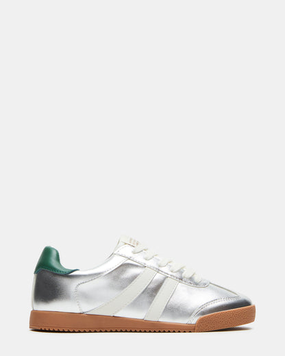 HUDSIN Silver Multi Women's Lace-Up Low-Top Sneaker Steve Madden SILVER MULTI