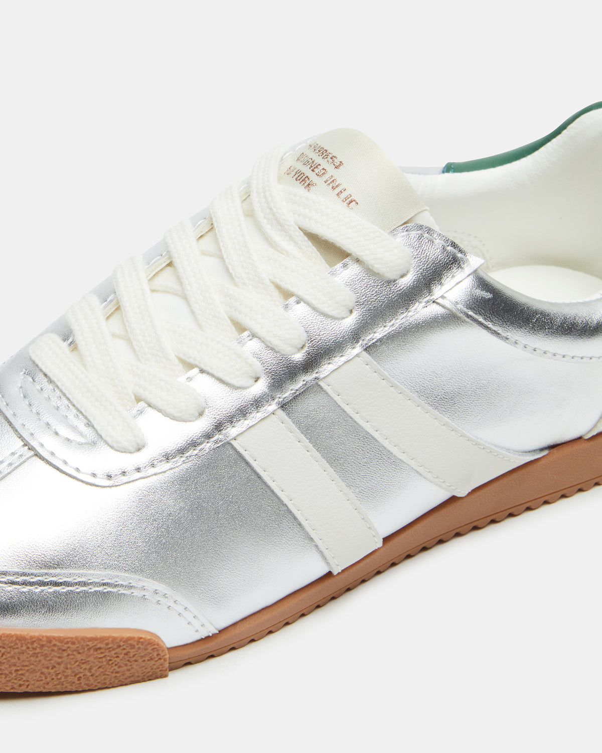 HUDSIN Silver Multi Women's Lace-Up Low-Top Sneaker Steve Madden SILVER MULTI