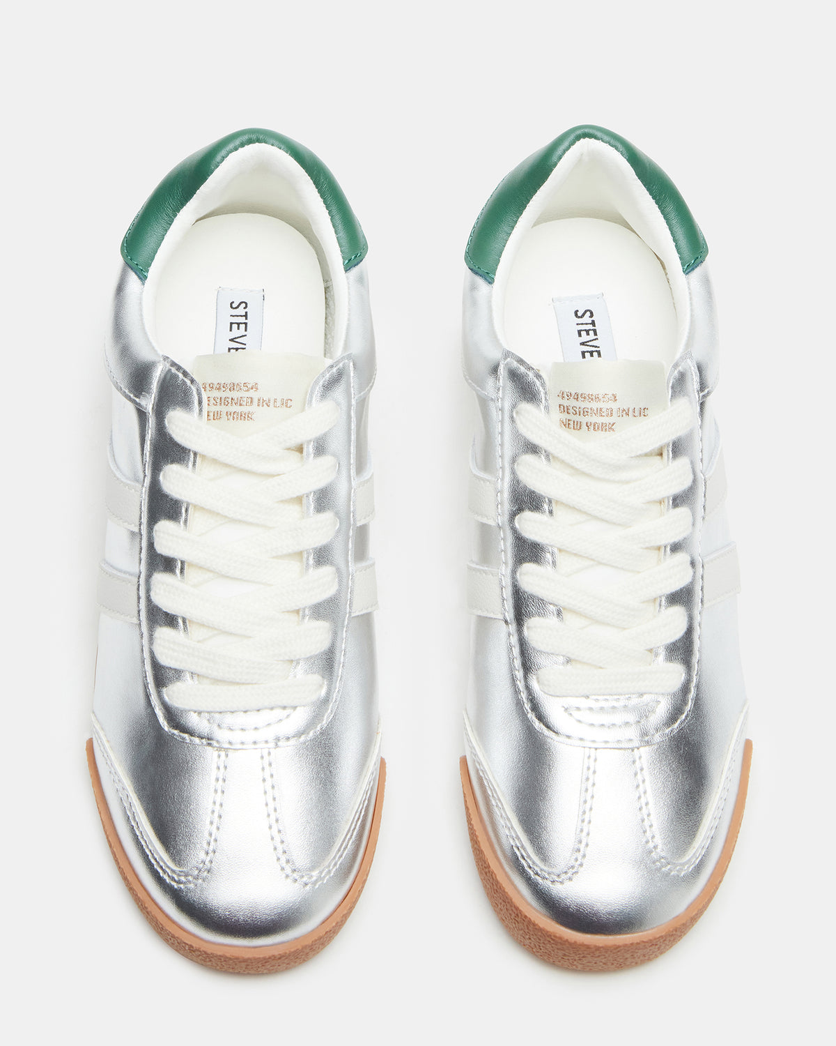 HUDSIN Silver Multi Women's Lace-Up Low-Top Sneaker Steve Madden SILVER MULTI