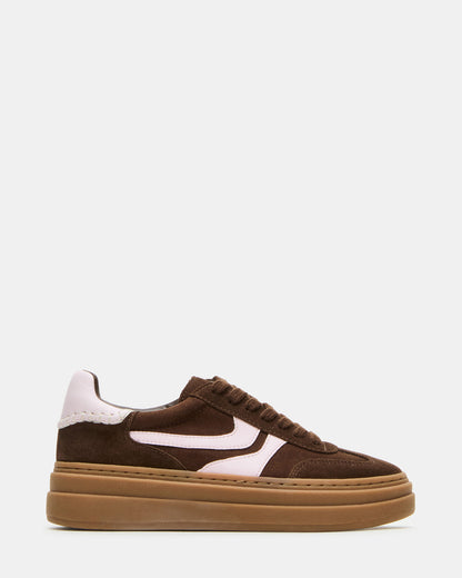 DODGE Brown Multi Low-Top Platform Women's Sneaker Steve Madden BROWN MULTI