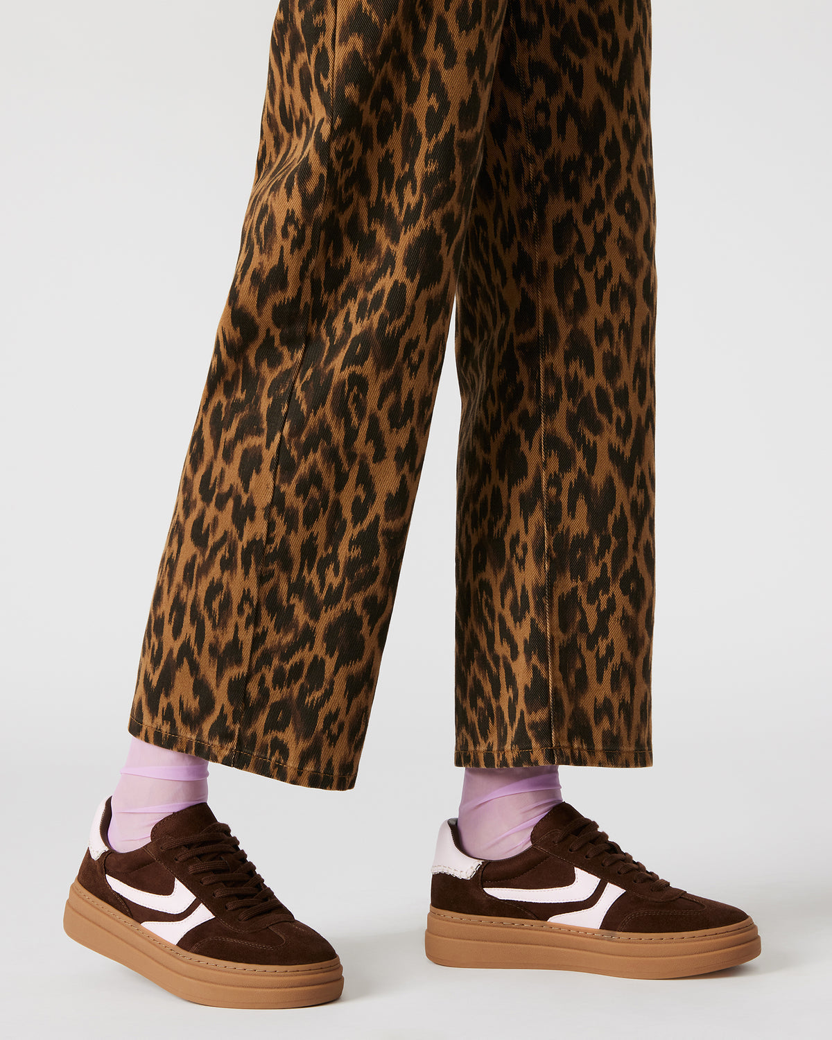 DODGE Brown Multi Low-Top Platform Women's Sneaker Steve Madden BROWN MULTI