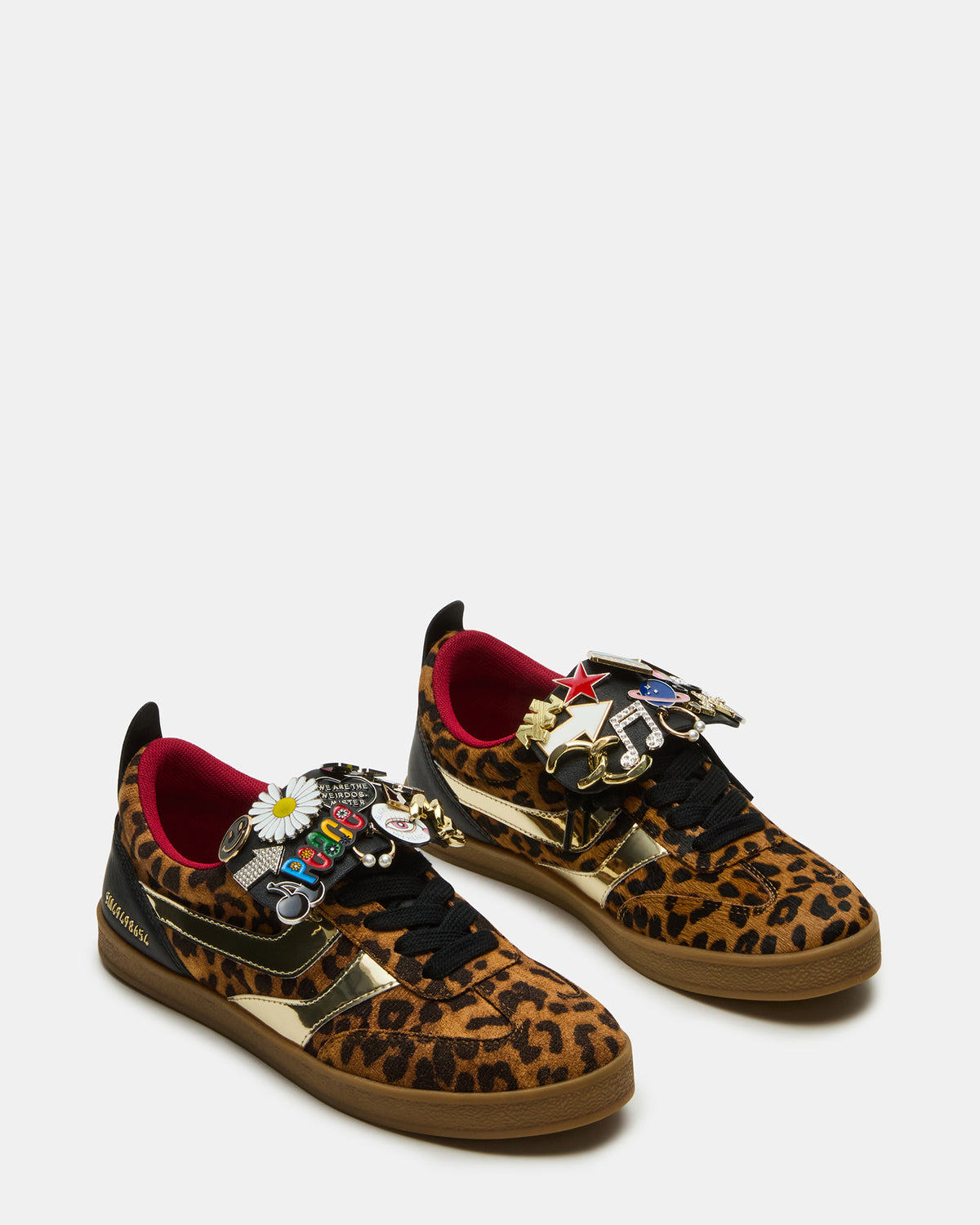 WYATT Leopard Lace-Up Low-Top Pin Women's Sneaker Steve Madden LEOPARD