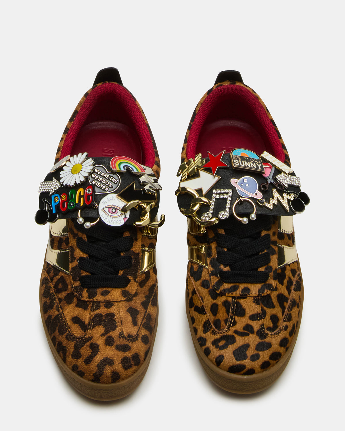 WYATT Leopard Lace-Up Low-Top Pin Women's Sneaker Steve Madden LEOPARD