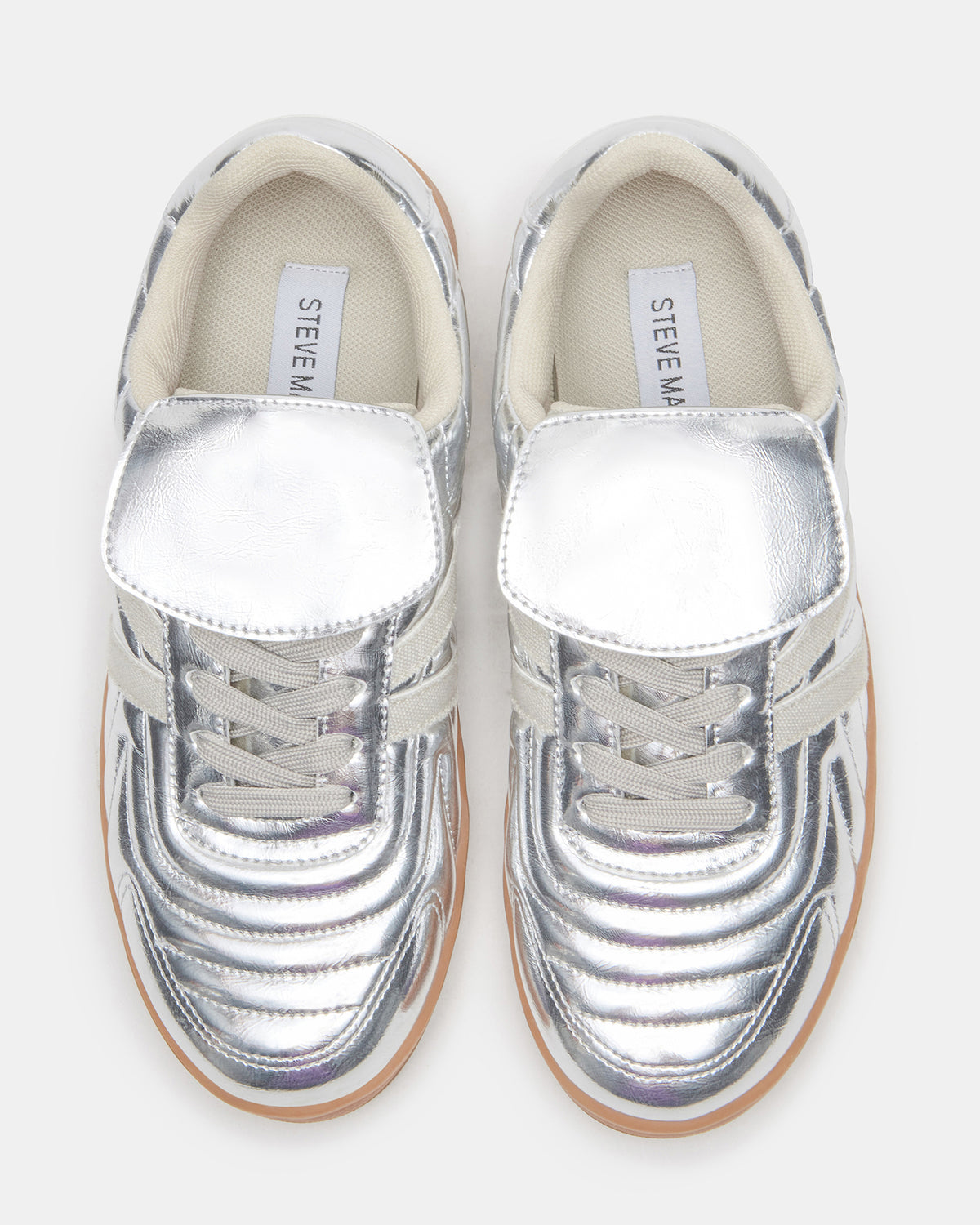 MADRID Silver Women's Low-Top Sneakers Steve Madden SILVER