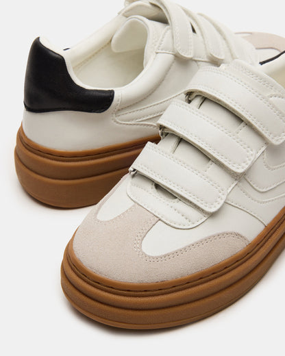 DASH White Multi Women's Low-Top Platform Velcro Sneaker Steve Madden WHITE MULTI