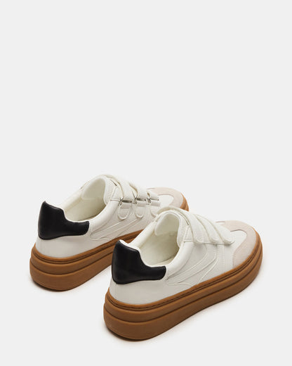 DASH White Multi Women's Low-Top Platform Velcro Sneaker Steve Madden WHITE MULTI