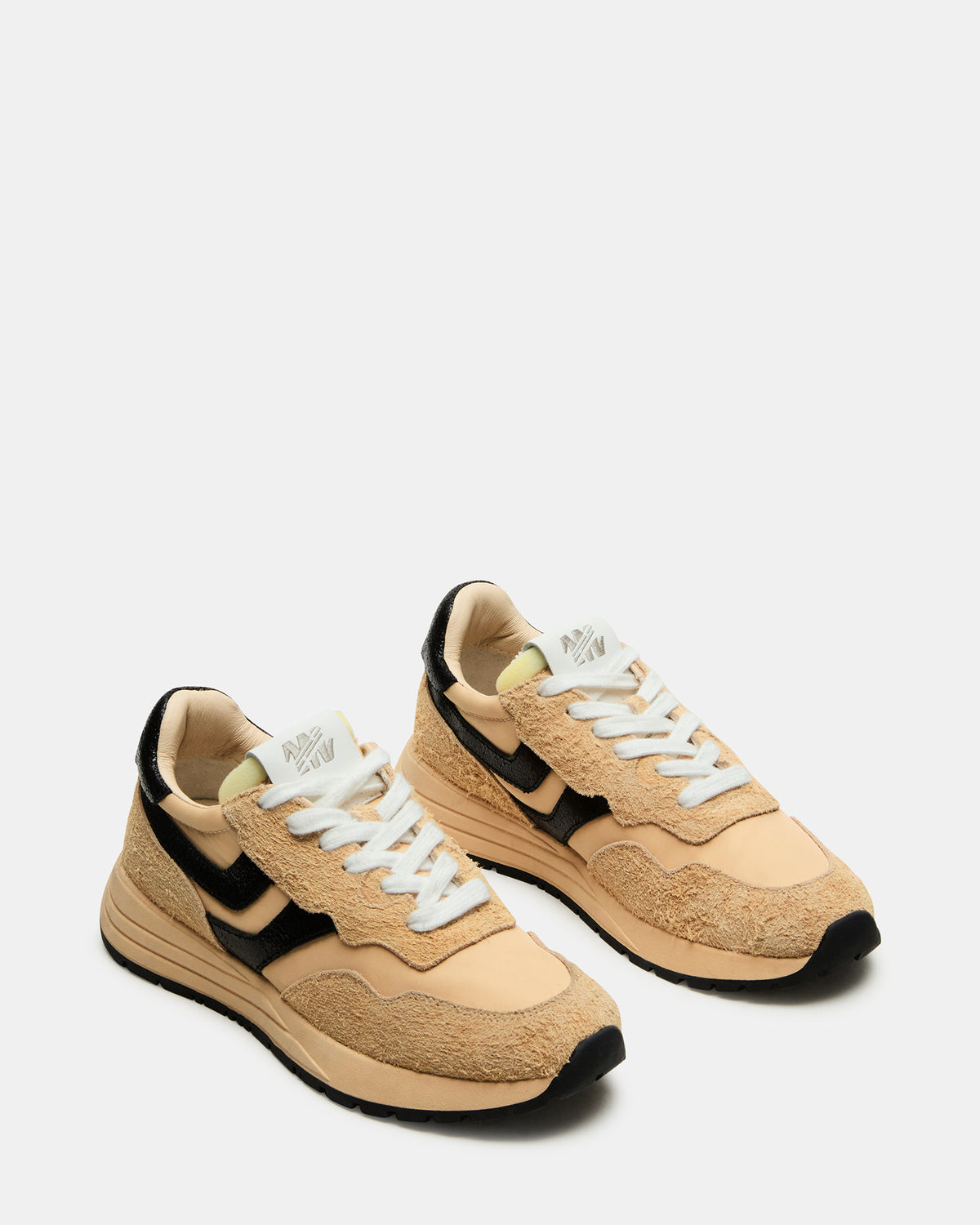 BURST Tan/Multi Women's Low-Top Lace-Up Sneaker Steve Madden TAN MULTI