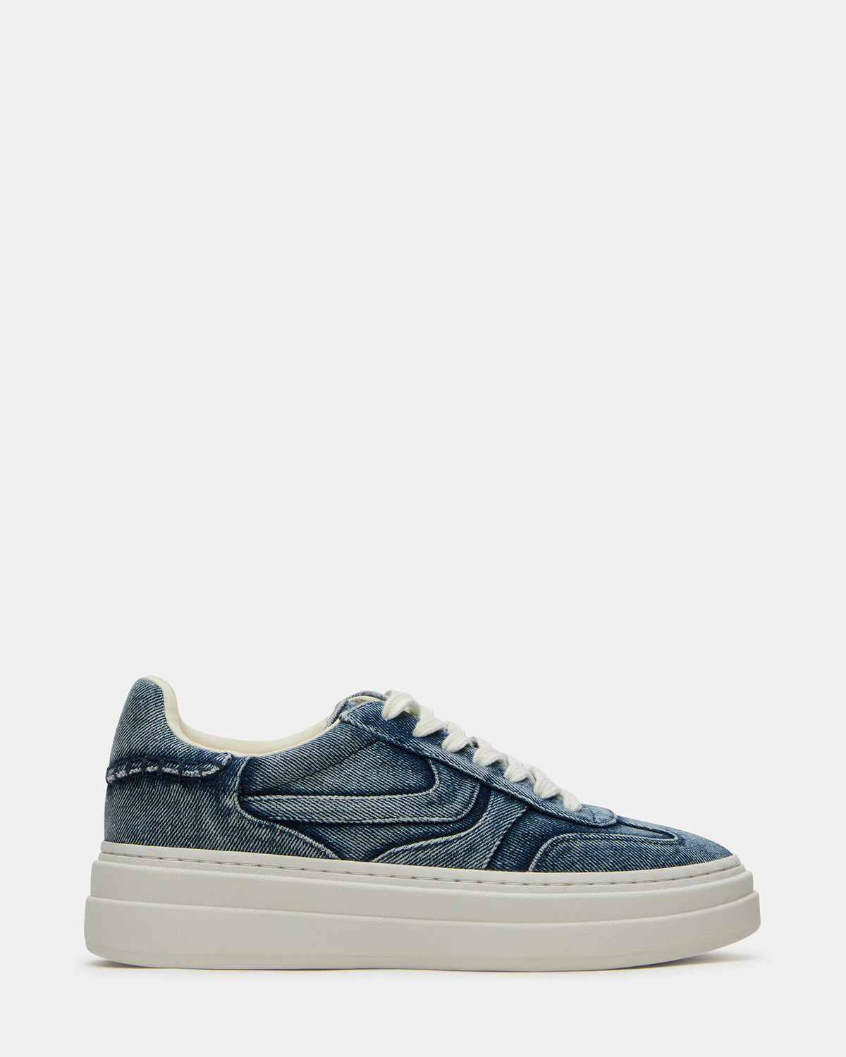 DODGE Denim Fabric Low-Top Platform Women's Sneaker Steve Madden DENIM FABRIC