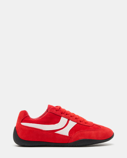 DOBSON Red Women's Low-Top Lace-Up Sneaker Steve Madden RED