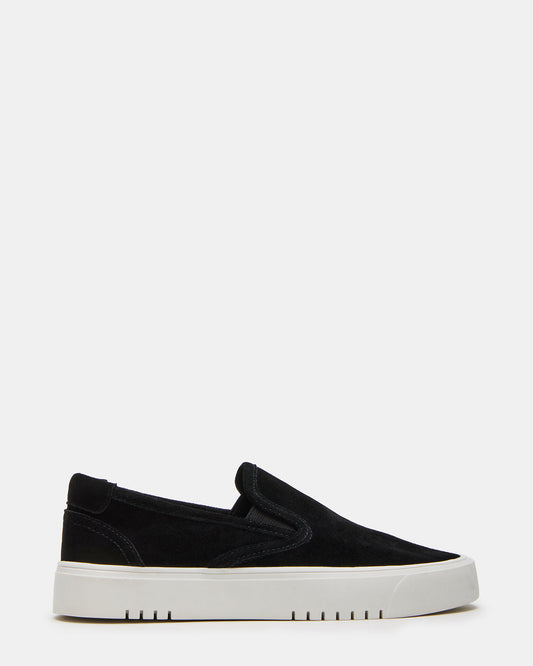 MURPHY Black Suede Low-Top Sneaker | Women's Sneakers Steve Madden BLACK SUEDE