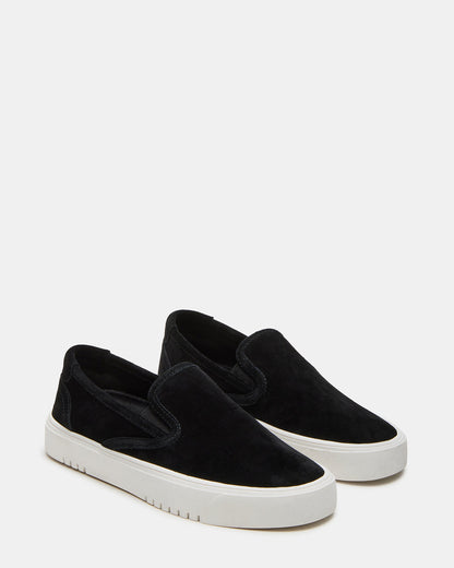 MURPHY Black Suede Low-Top Sneaker | Women's Sneakers Steve Madden BLACK SUEDE