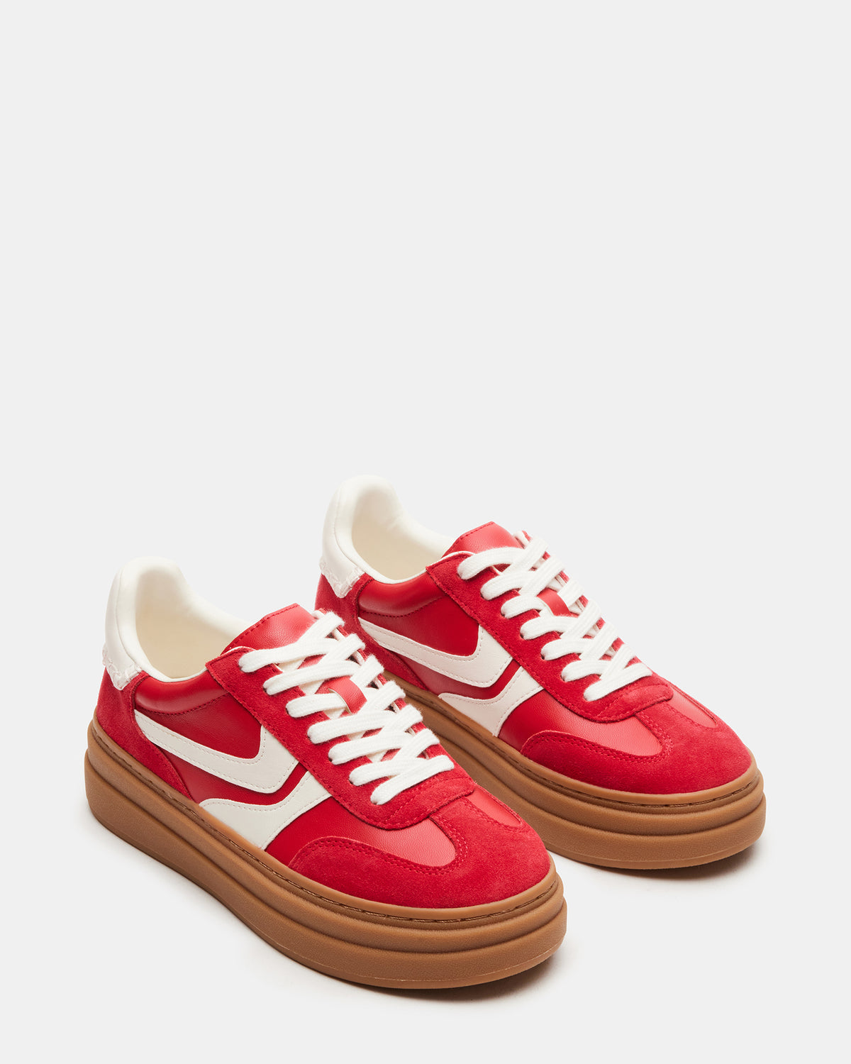 DODGE Red Multi Low-Top Platform Women's Sneaker Steve Madden RED MULTI