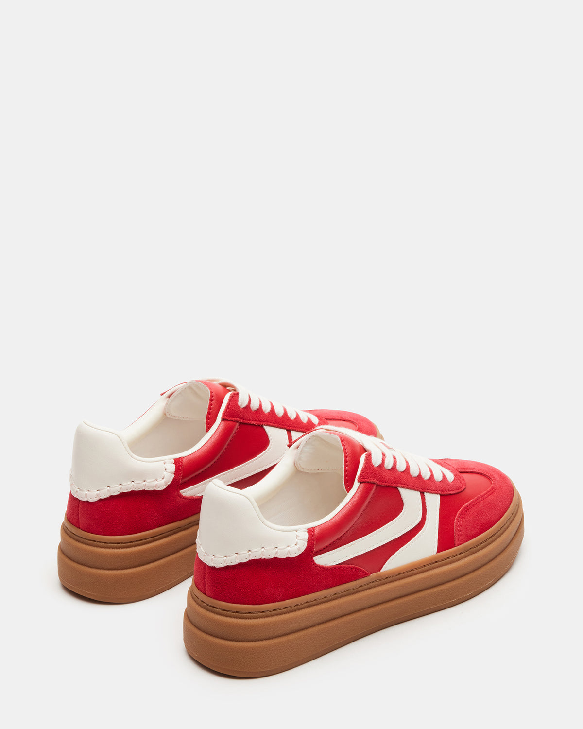 DODGE Red Multi Low-Top Platform Women's Sneaker Steve Madden RED MULTI