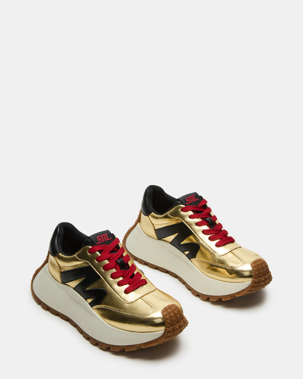 SUPERCAMPO Gold Multi Women's Platform Low-Top Sneaker Steve Madden GOLD MULTI