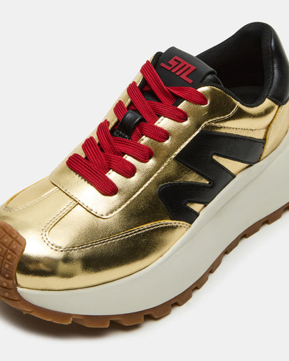 SUPERCAMPO Gold Multi Women's Platform Low-Top Sneaker Steve Madden GOLD MULTI
