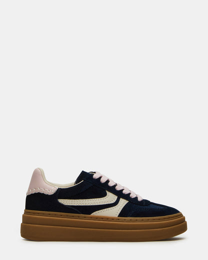 DODGE Navy Low-Top Platform Women's Sneaker Steve Madden NAVY