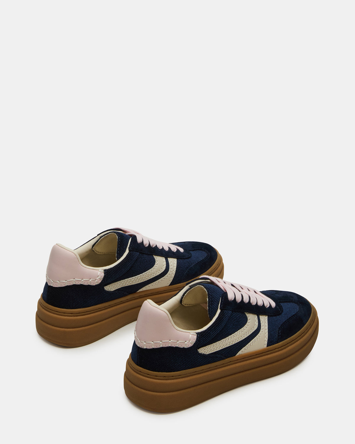 DODGE Navy Low-Top Platform Women's Sneaker Steve Madden NAVY