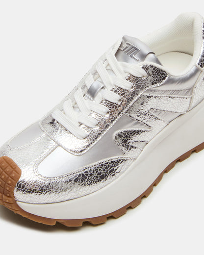 SUPERCAMPO Silver Multi Women's Platform Low-Top Sneaker Steve Madden SILVER MULTI