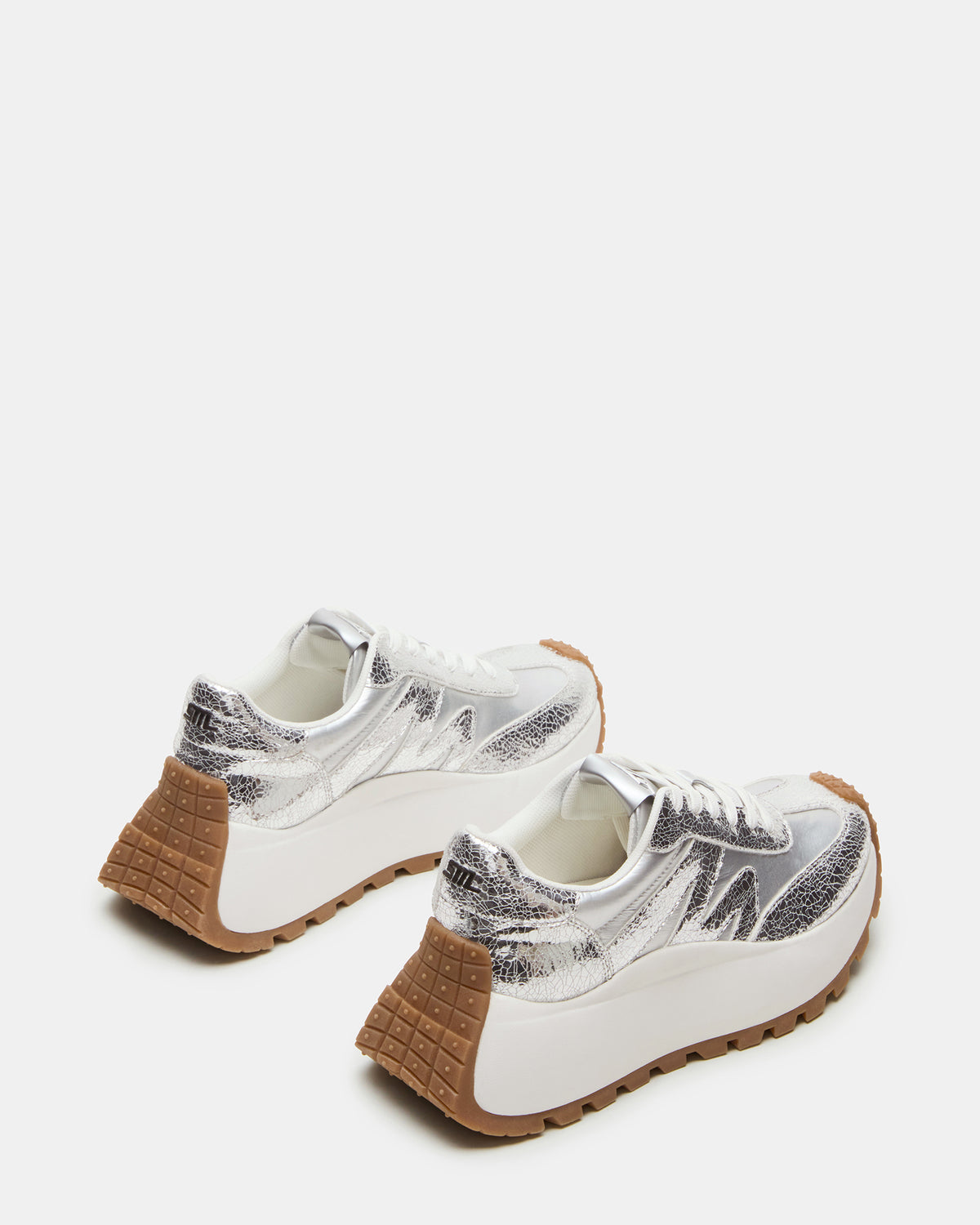 SUPERCAMPO Silver Multi Women's Platform Low-Top Sneaker Steve Madden SILVER MULTI