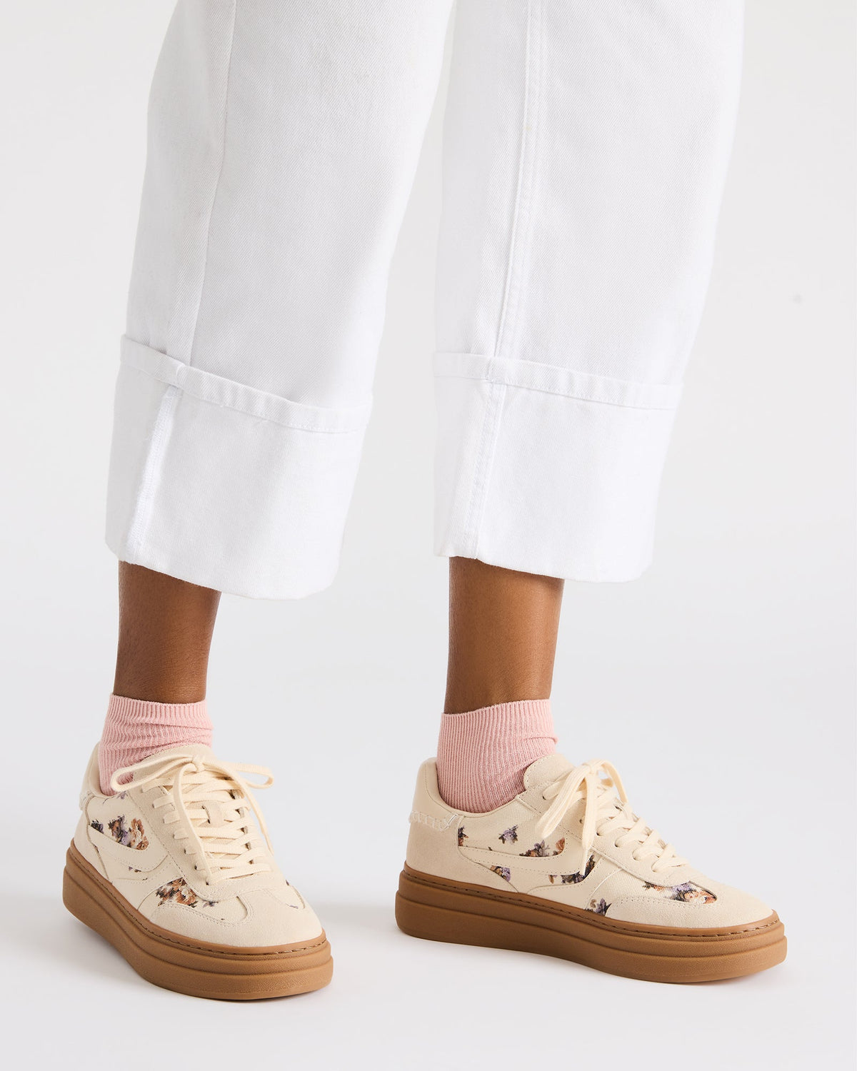 DODGE Floral Multi Low-Top Platform Women's Sneaker Steve Madden FLORAL MULTI