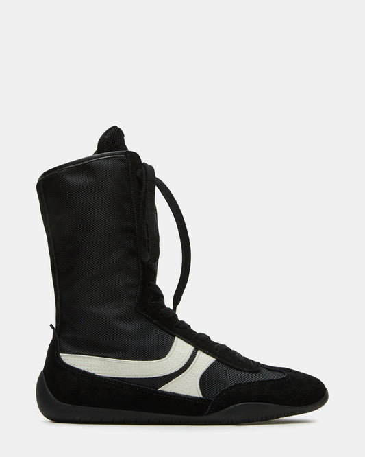 PAXTIN Black Multi Women's High-Top Lace-Up Sneaker Steve Madden BLACK MULTI