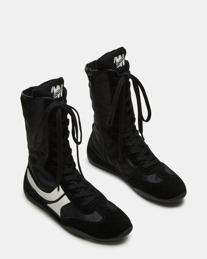 PAXTIN Black Multi Women's High-Top Lace-Up Sneaker Steve Madden BLACK MULTI